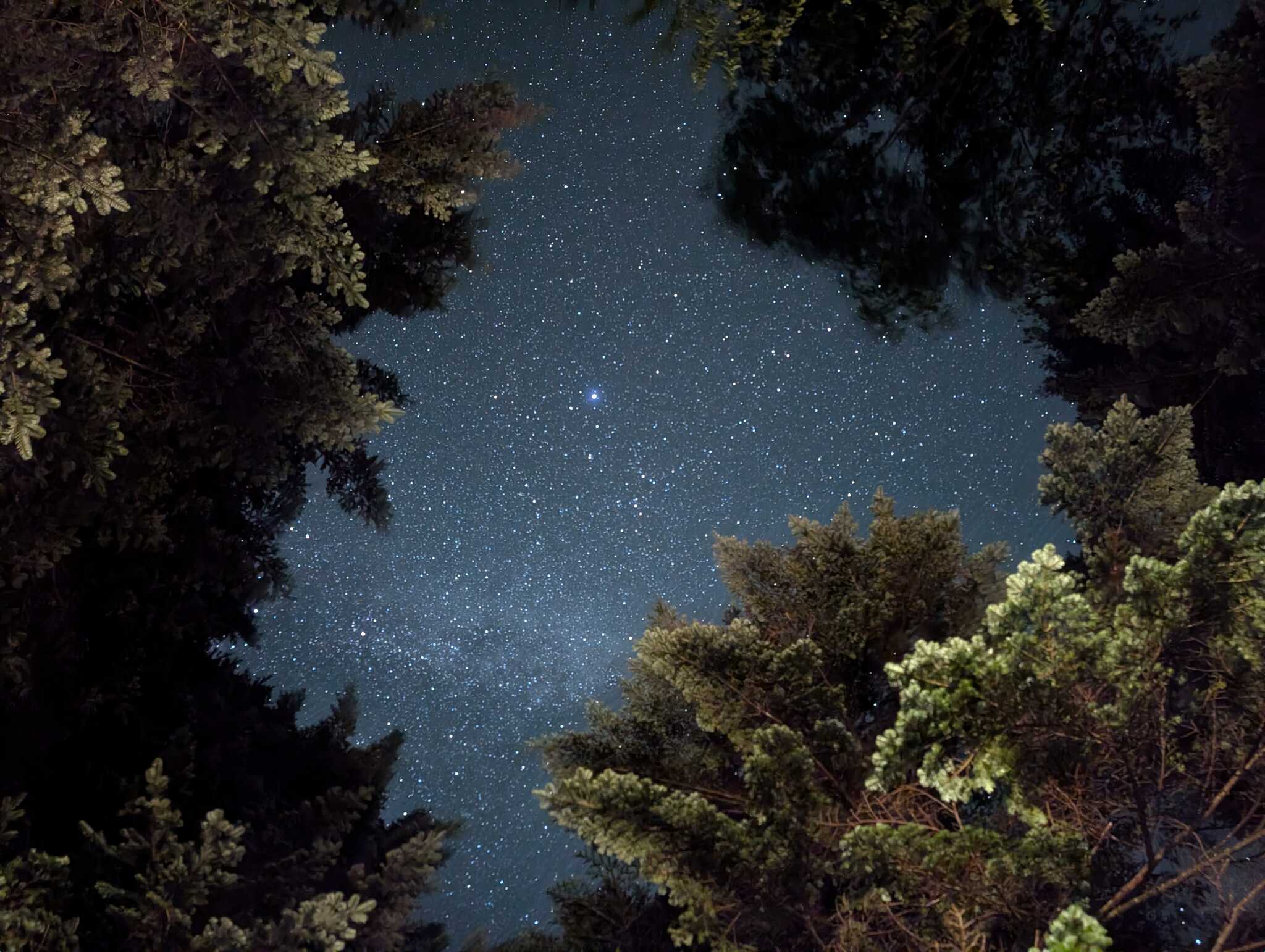 夜間の星空