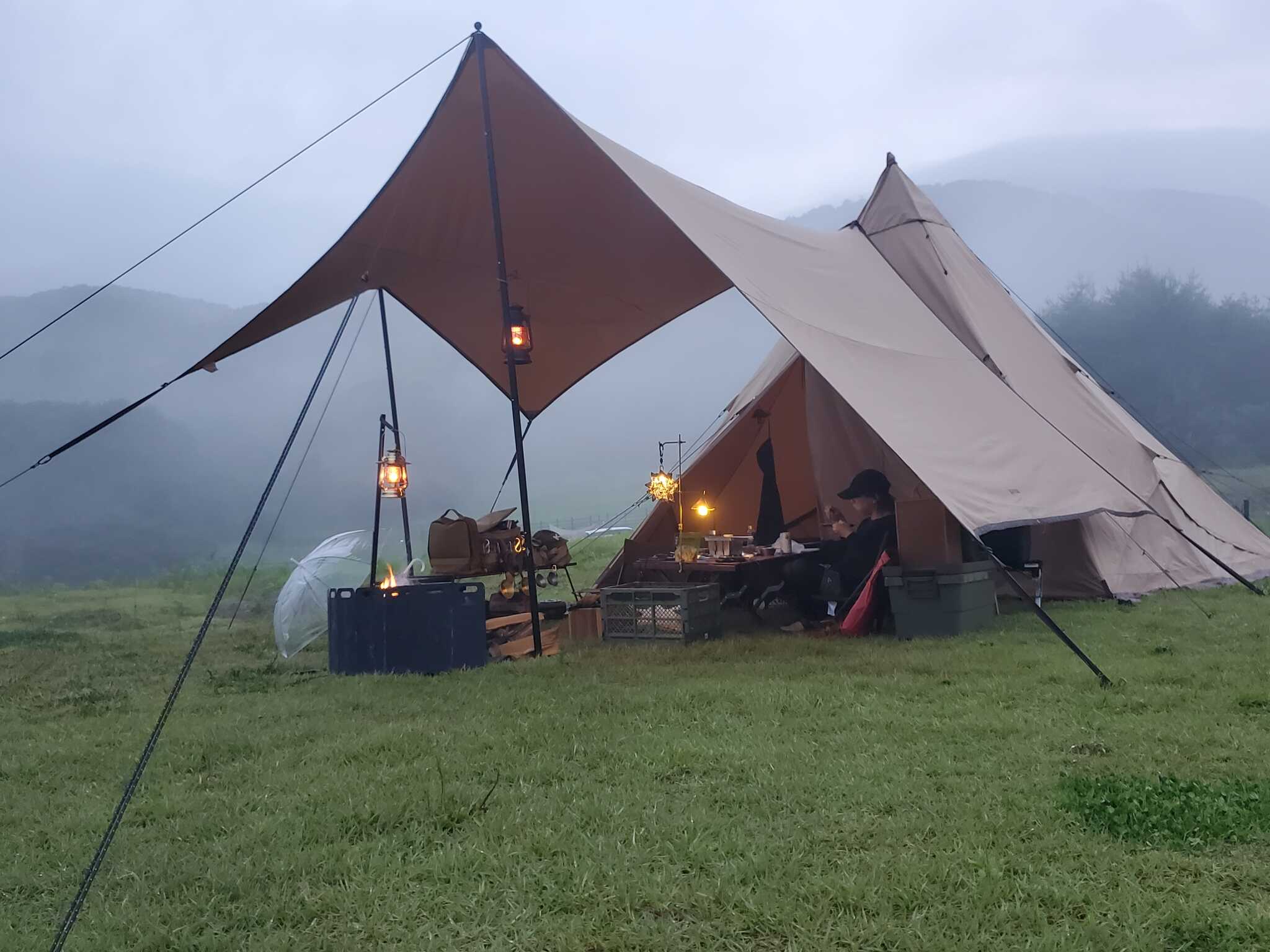 ビューエリア 天候雨