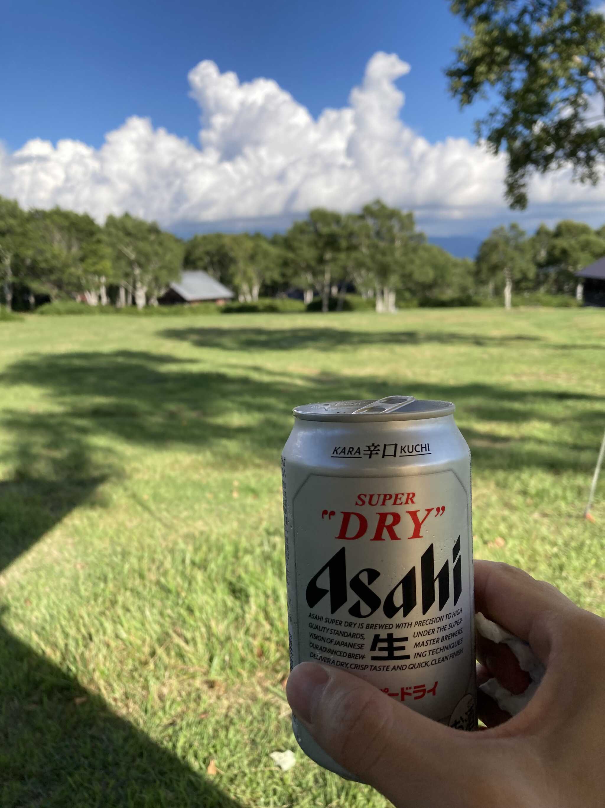 昼間からビール