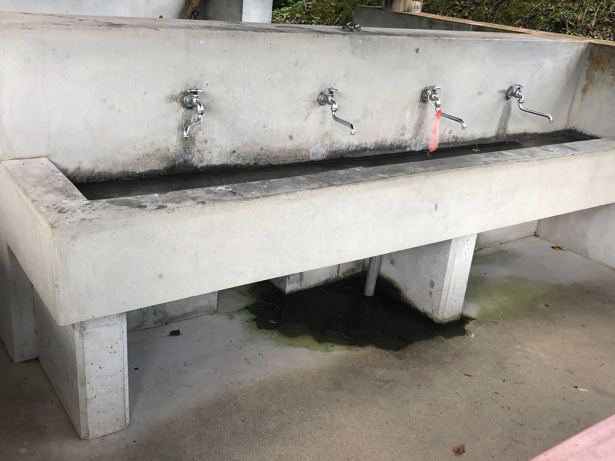 炊事棟内水場