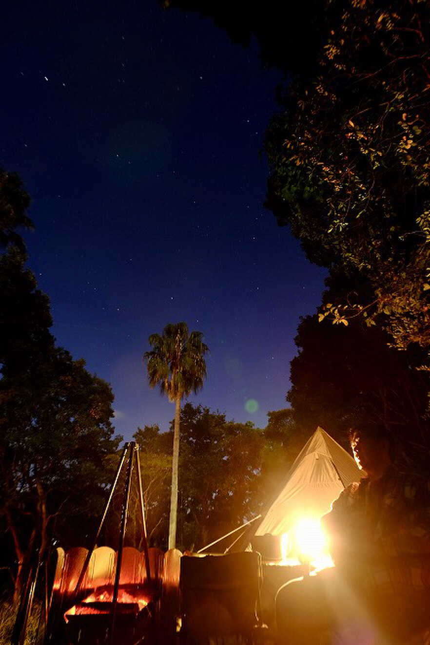 自然の中で、星もまずまず見れます。