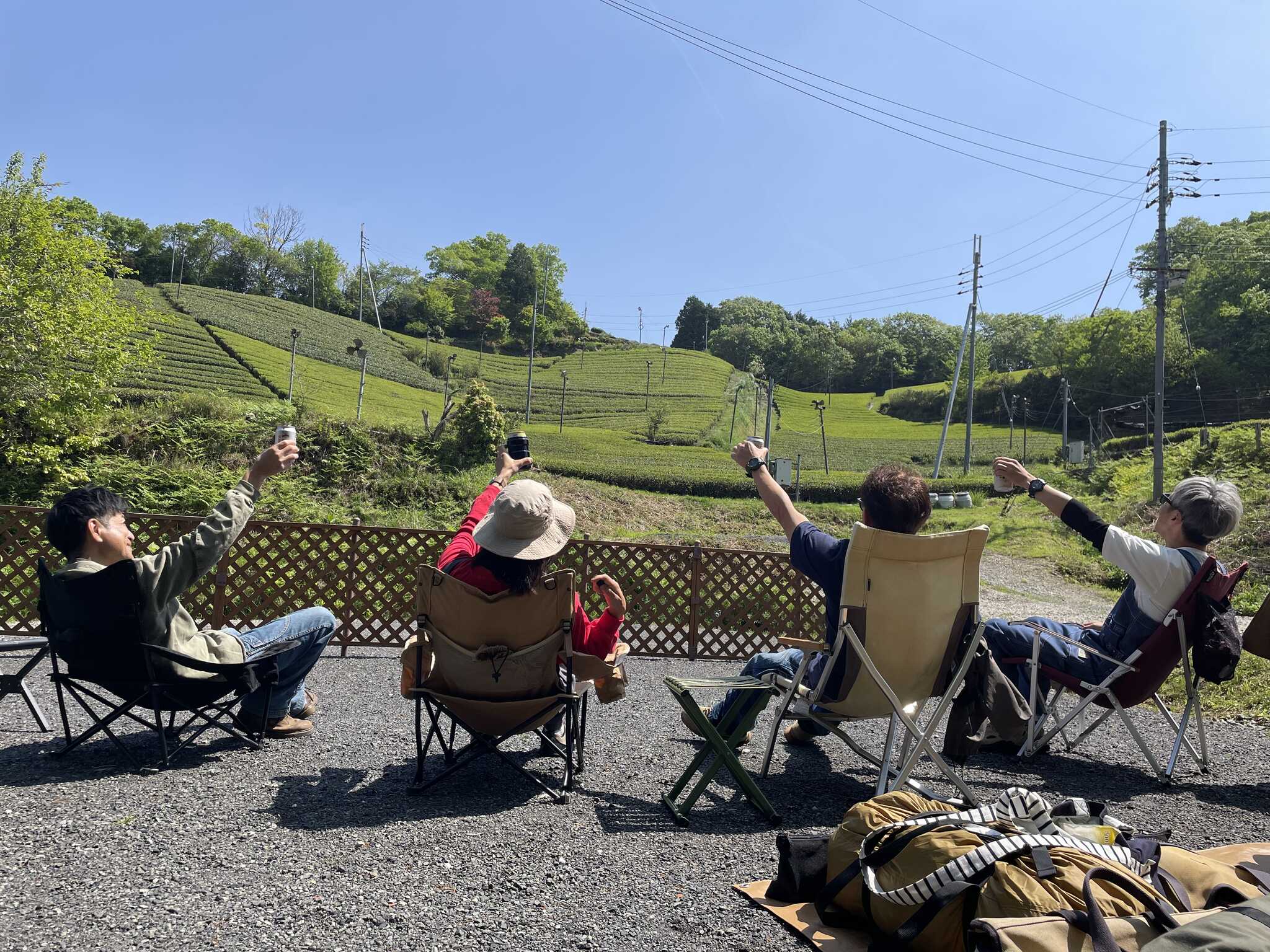 茶畑キャンプ最高!