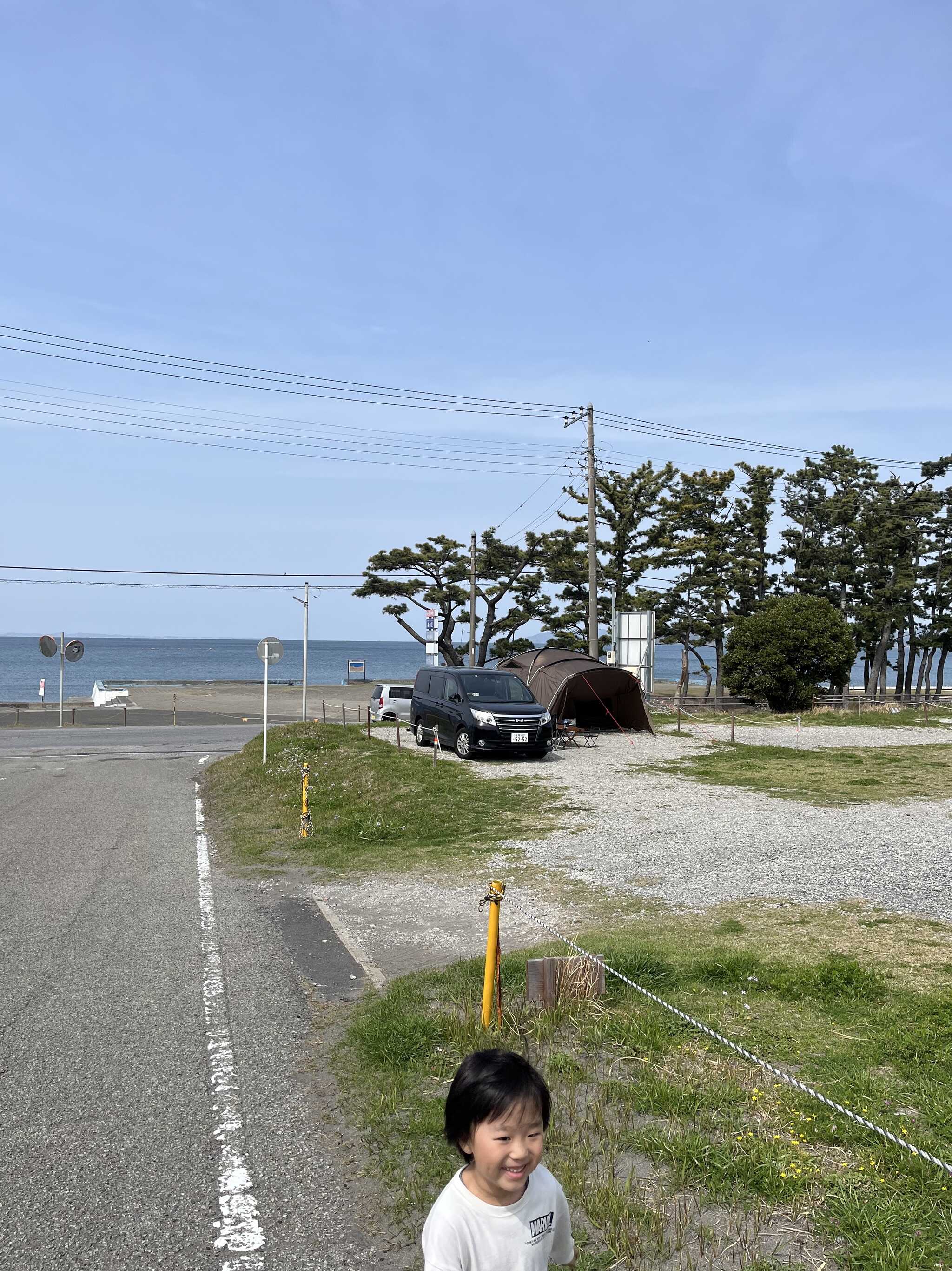 海を見ながら