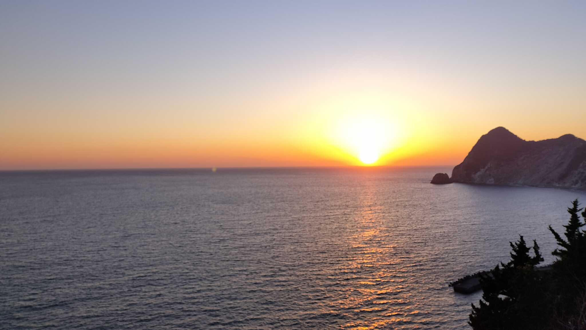 サイトからの夕景
