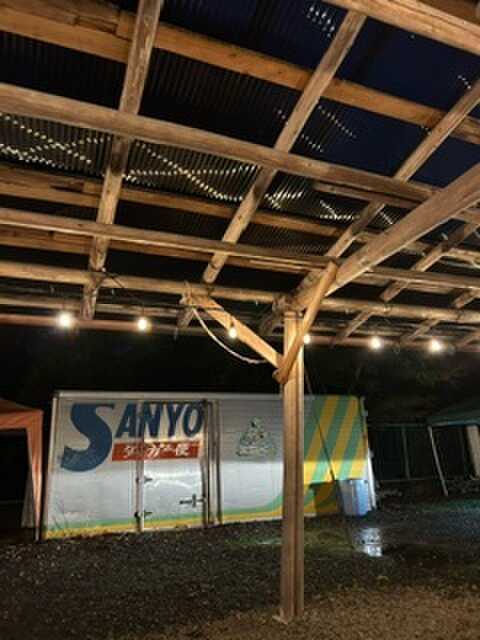 BBQ場の大屋根
