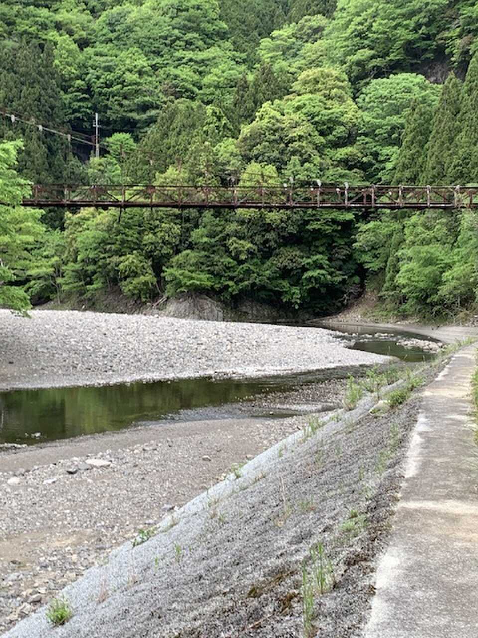 すぐ裏は河原