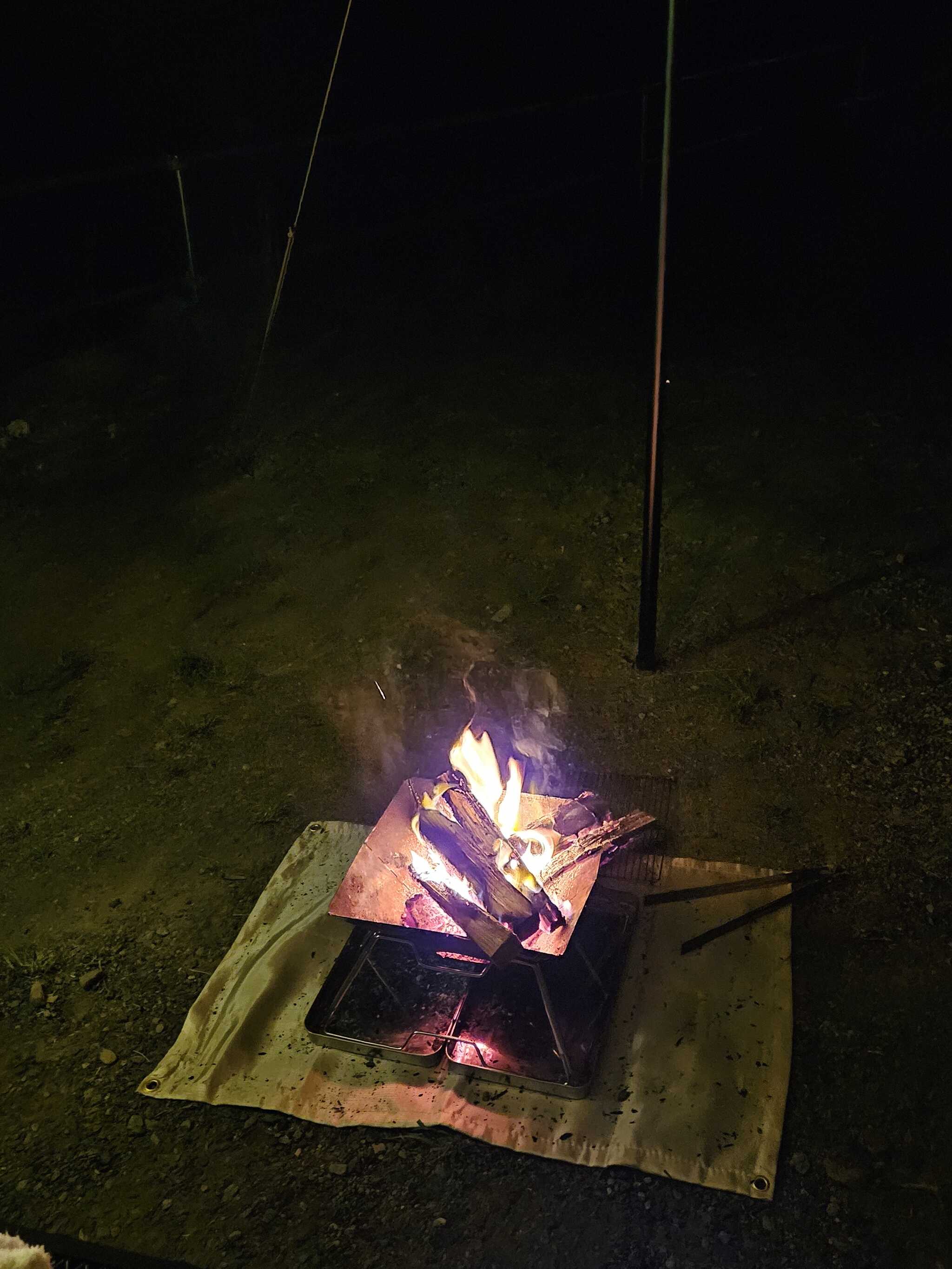 焚き火も綺麗