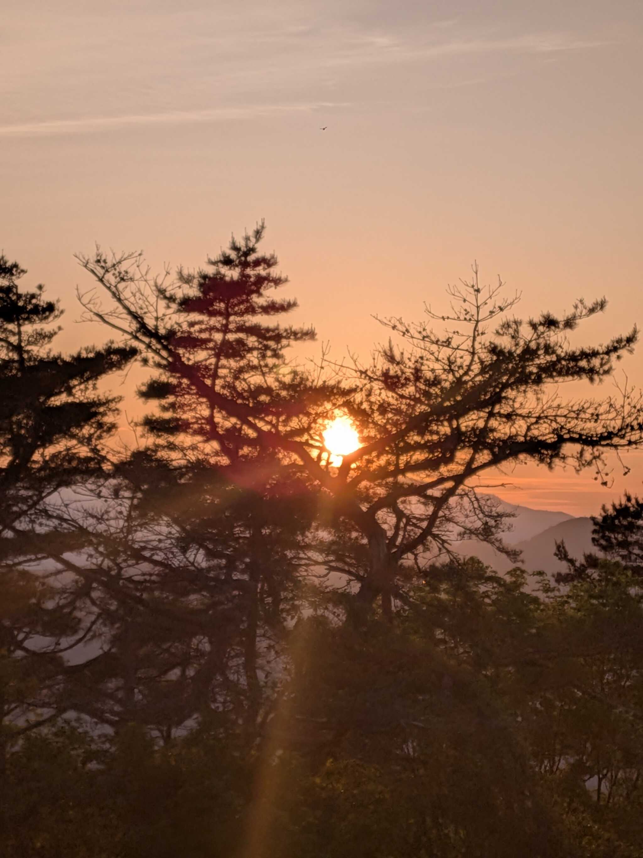 諸塚の夕日