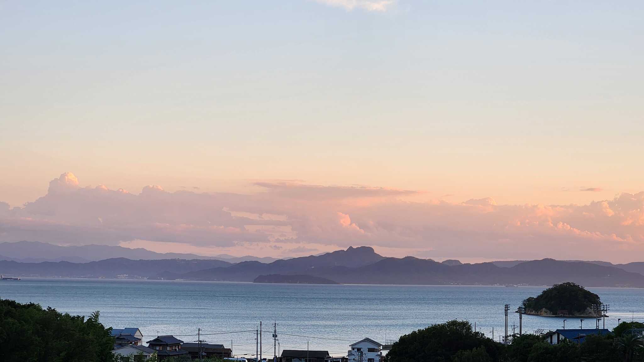 瀬戸内海の風景に癒されます。