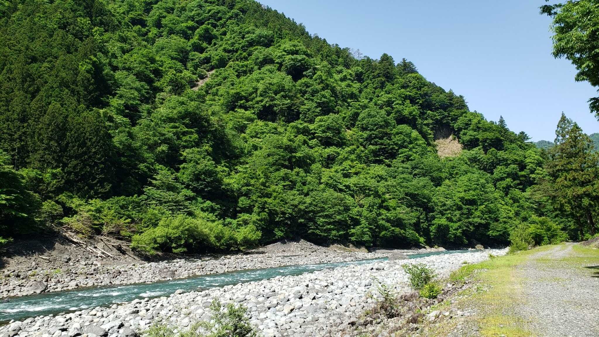 川沿いのサイト