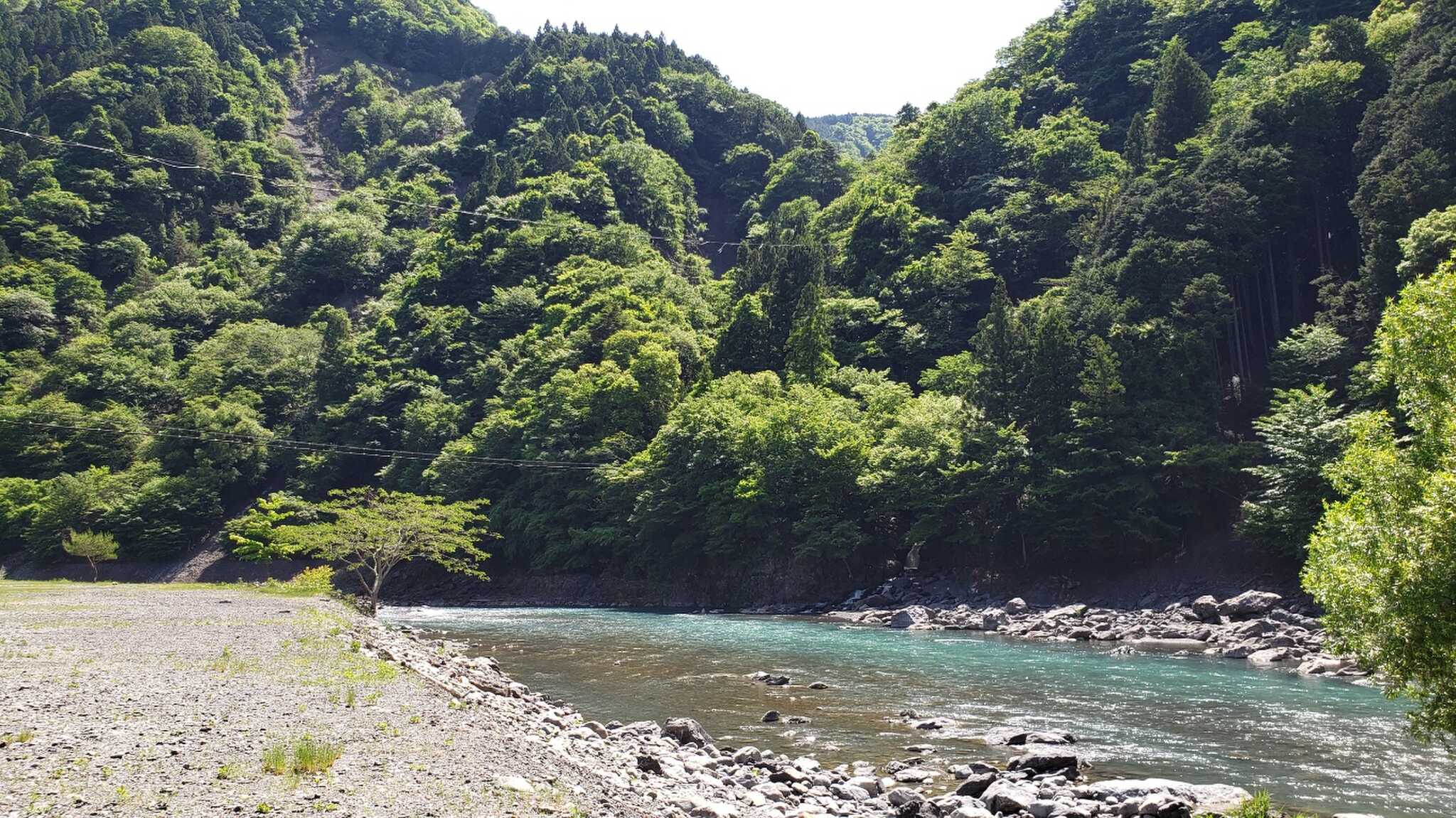川沿いのサイト