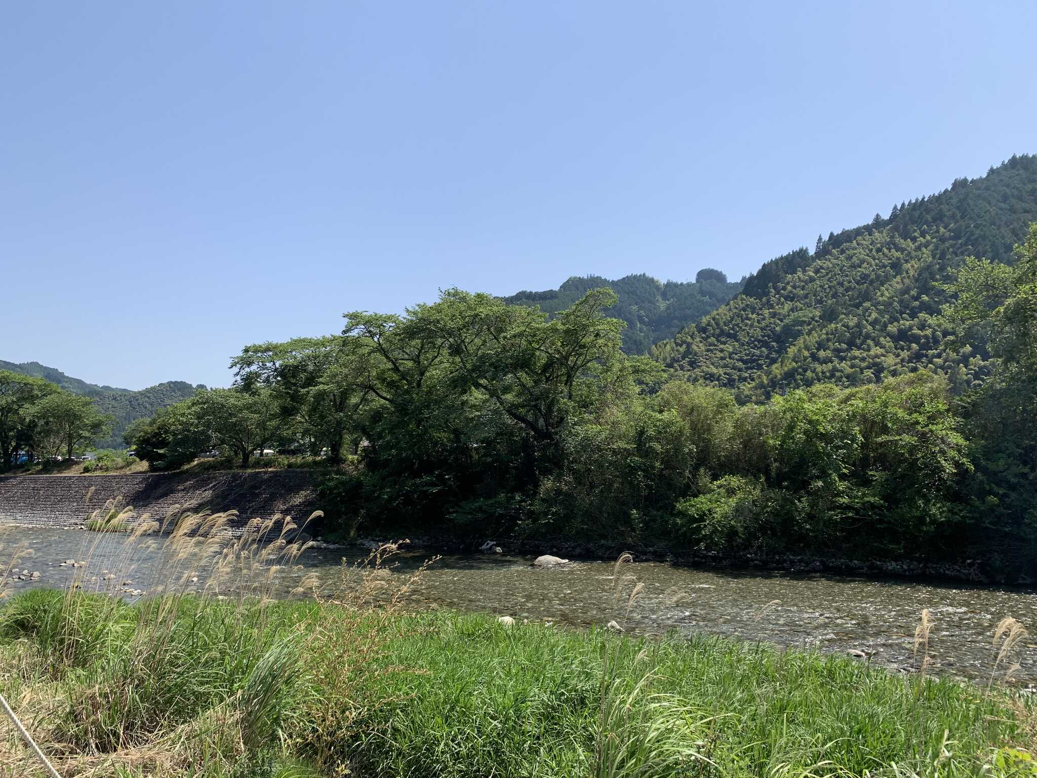 目の前の川