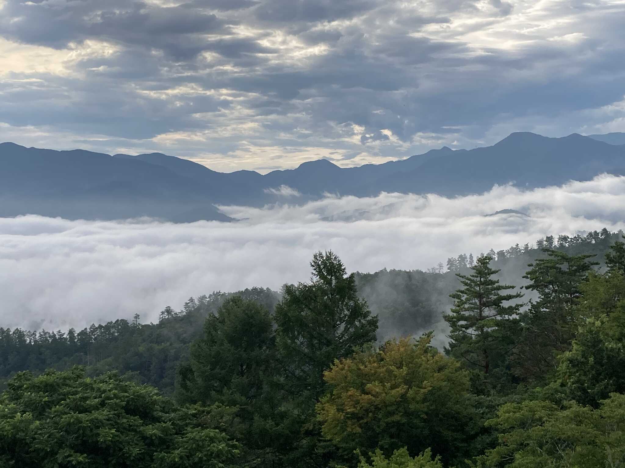 長峰山展望台からの雲海