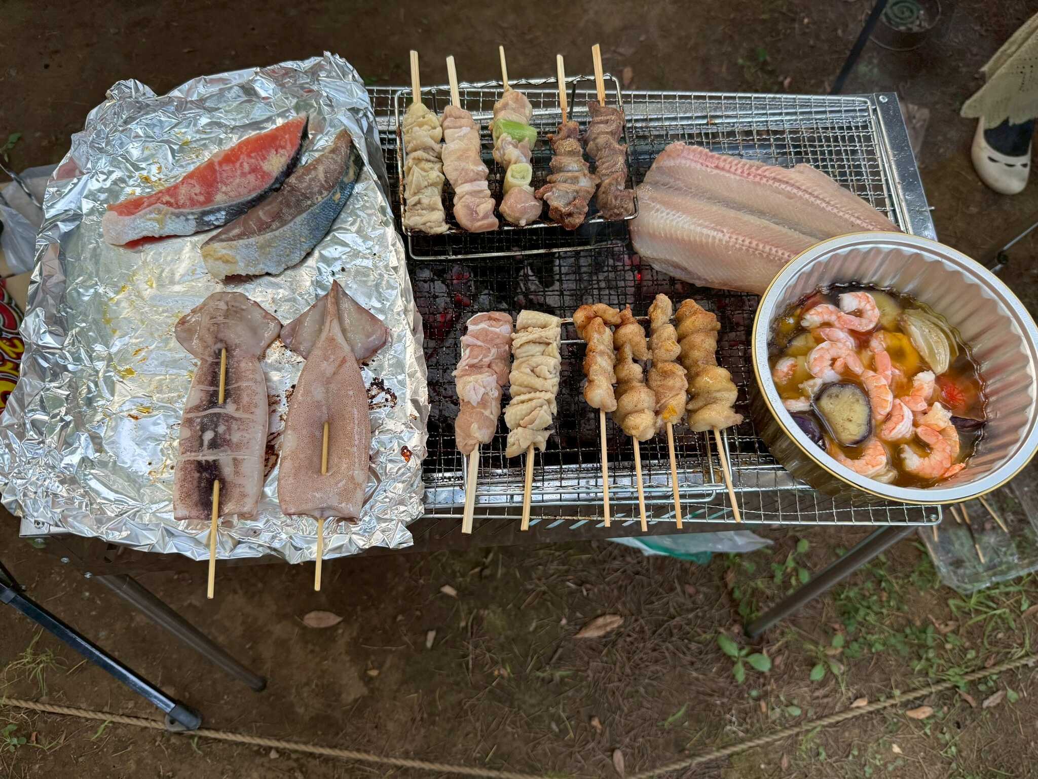 昨日はBBQ、今日は居酒屋さん ほっけ、茄子のアヒージョgood