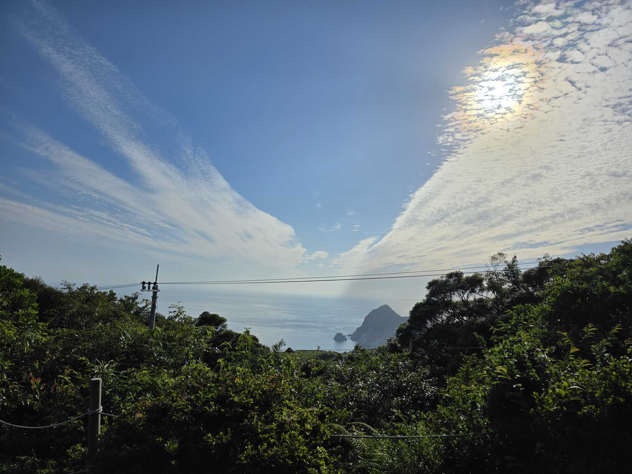 高台から見える海