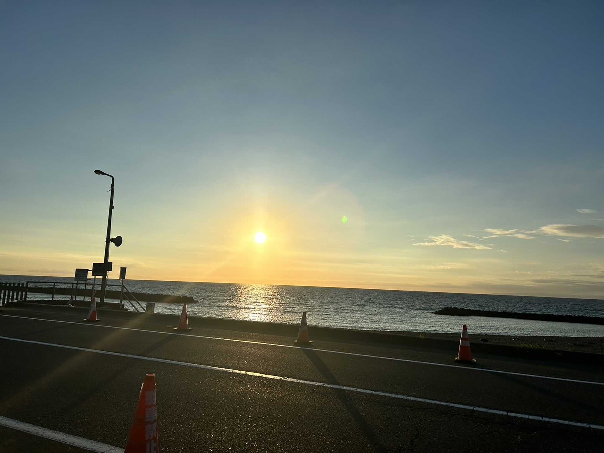 夕日