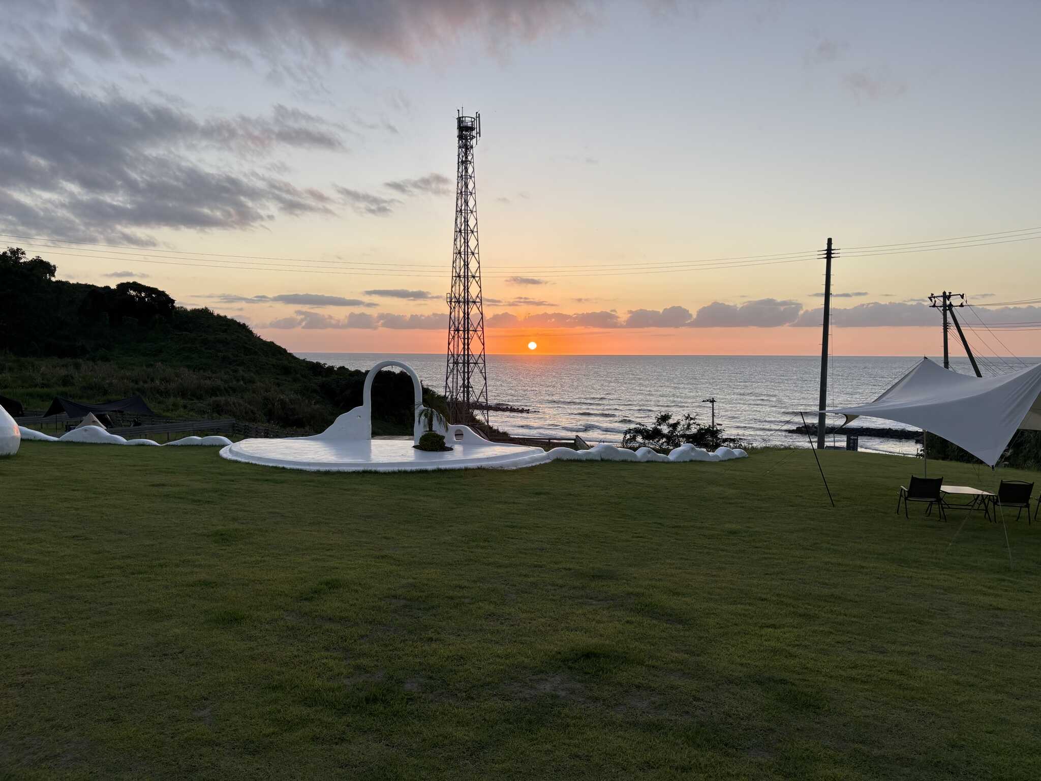 日本海に沈む夕日
