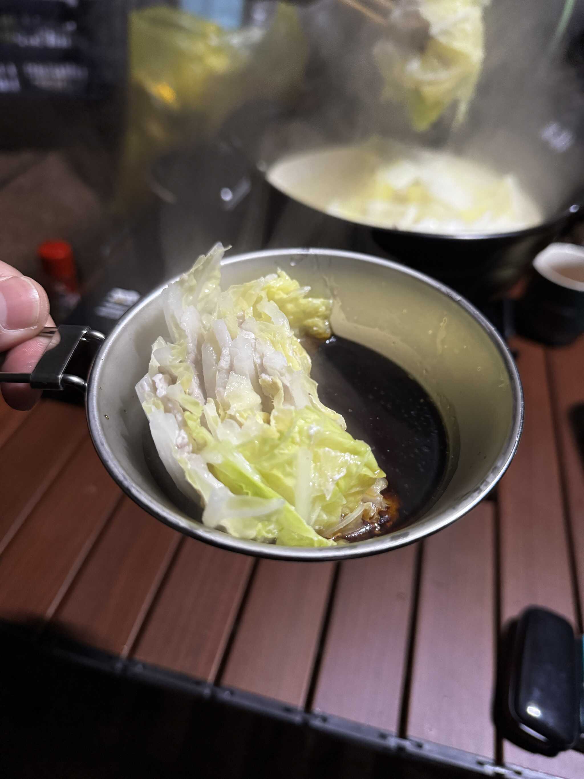 白菜のミルフィーユ鍋
