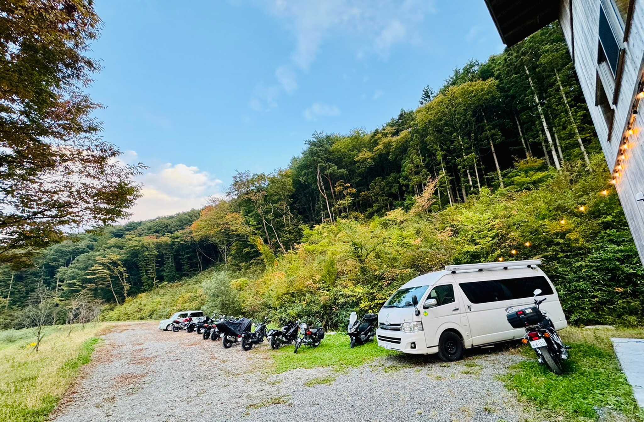 バイクでここまで来たよー!