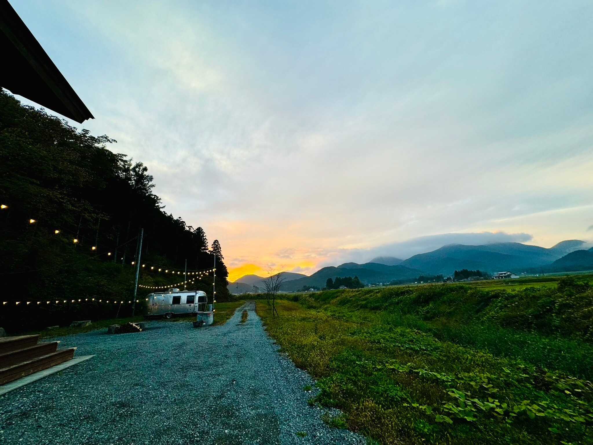 夕焼けが綺麗でした♪