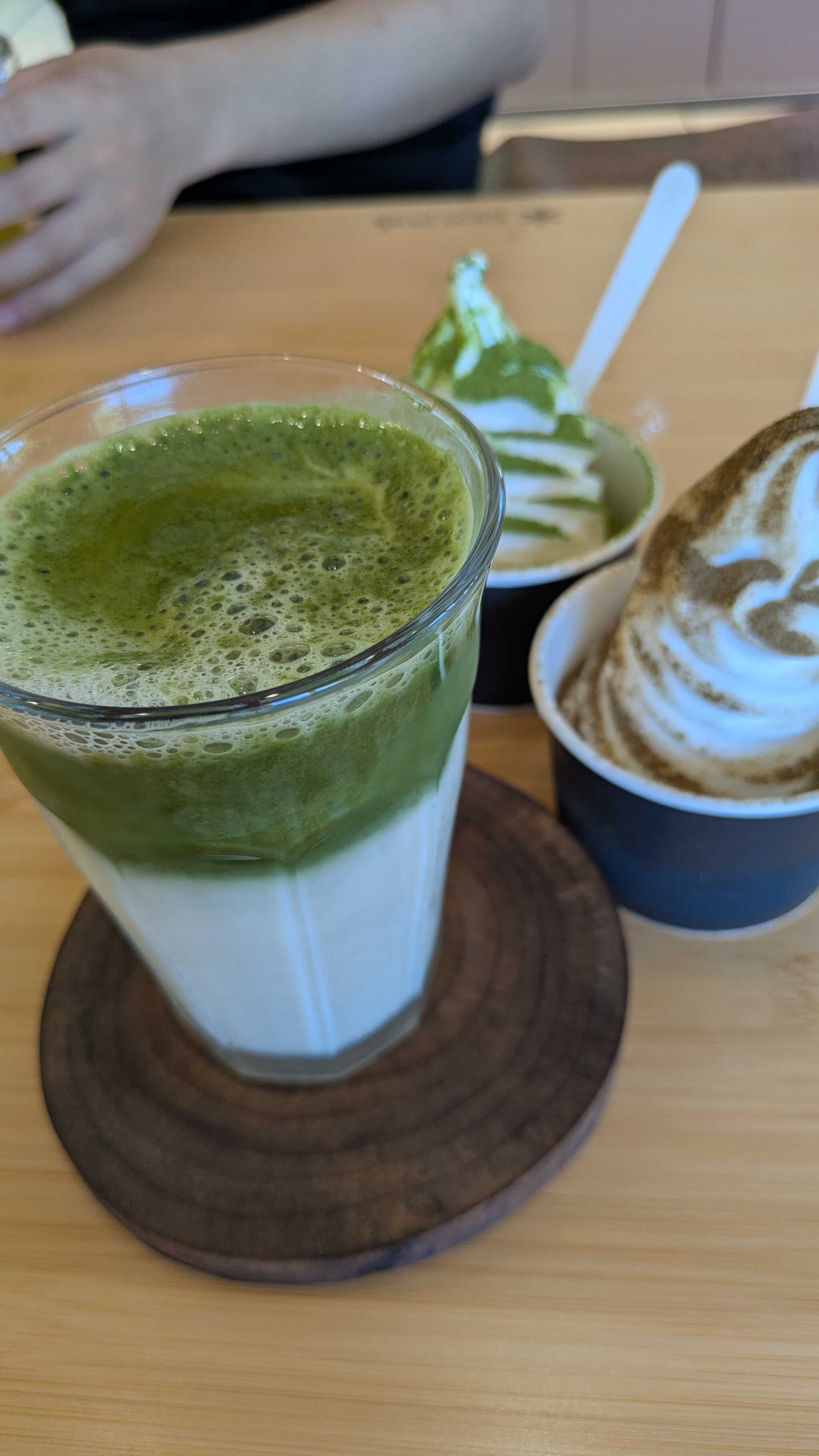 抹茶・ほうじ茶アイスクリーム、抹茶豆乳