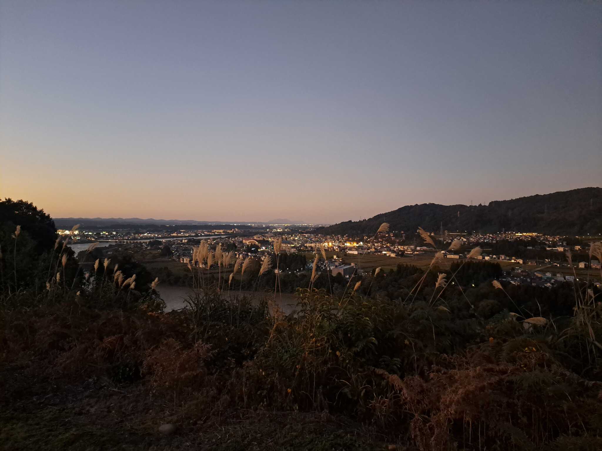 キャンプ場からの景色です。