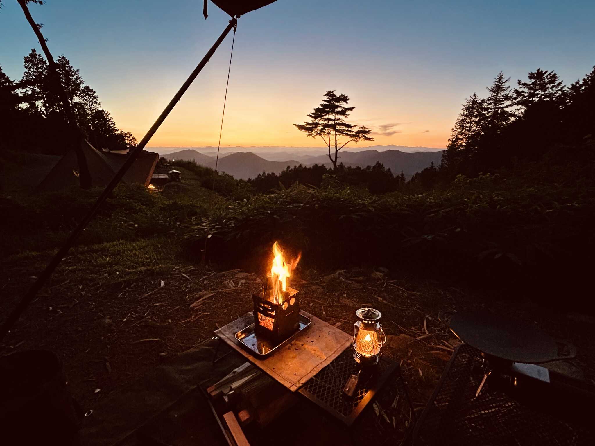 ソロサイトからの夕焼け 雰囲気◎