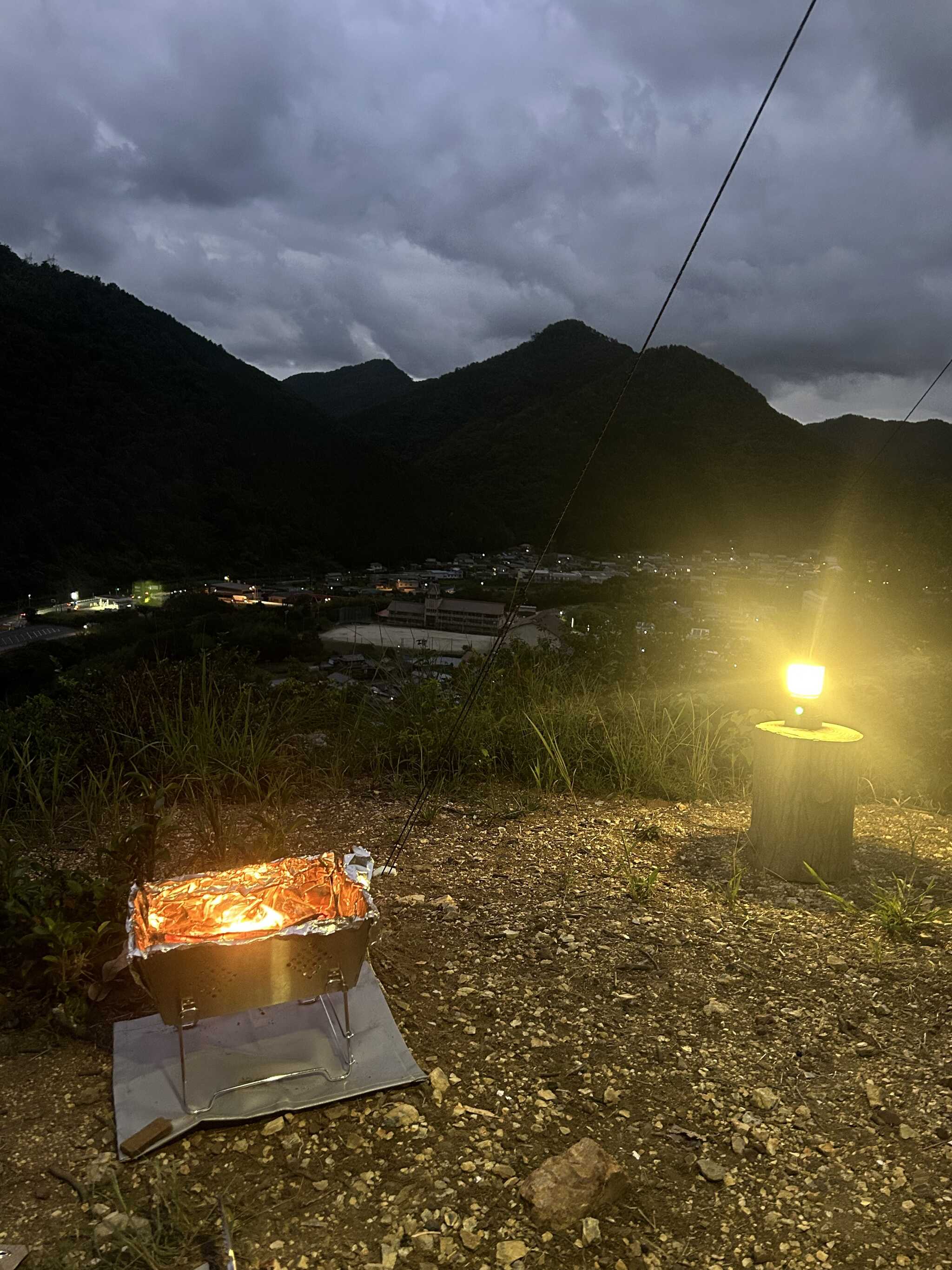 高山本線を望む夜景
