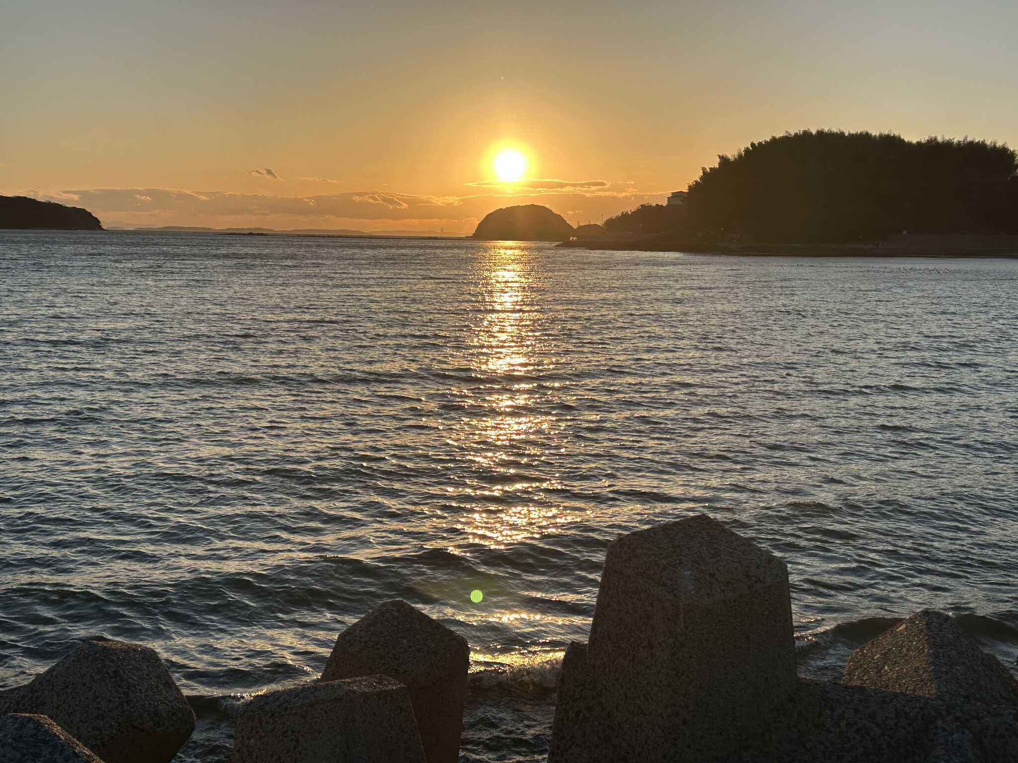 夕日