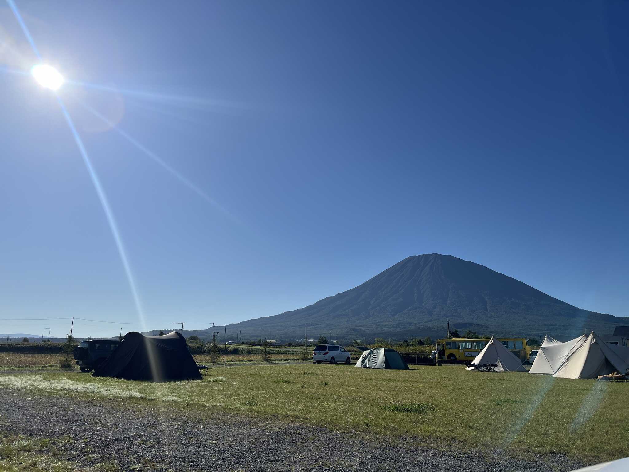 大迫力の羊蹄山!