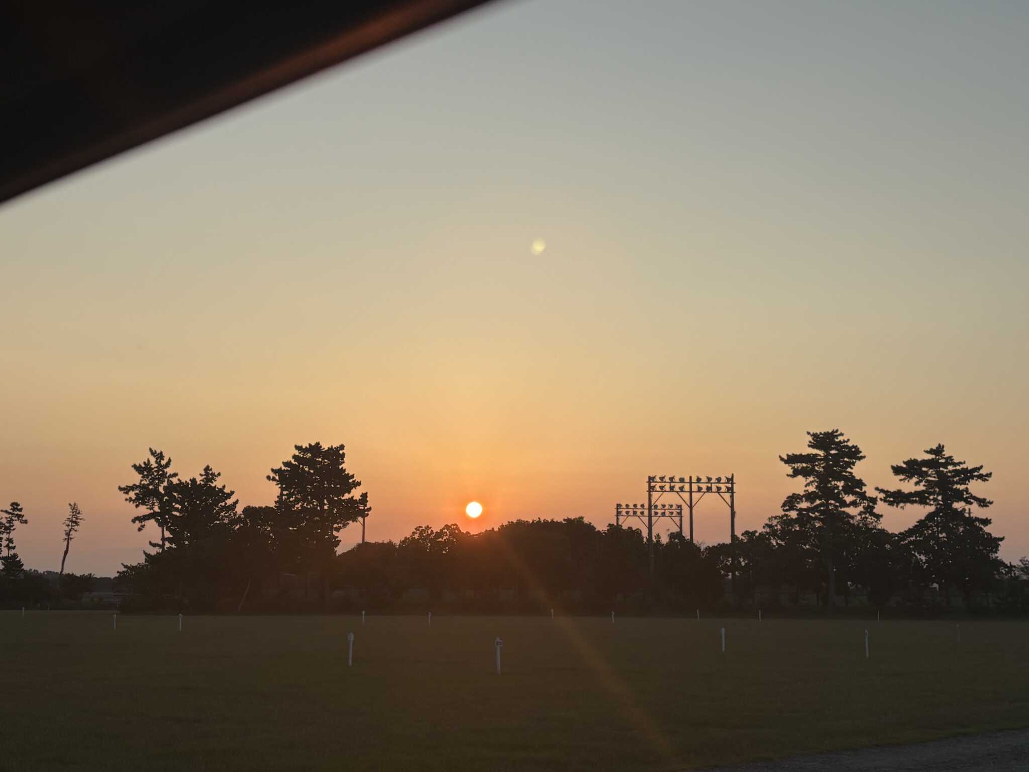サイトからの朝日