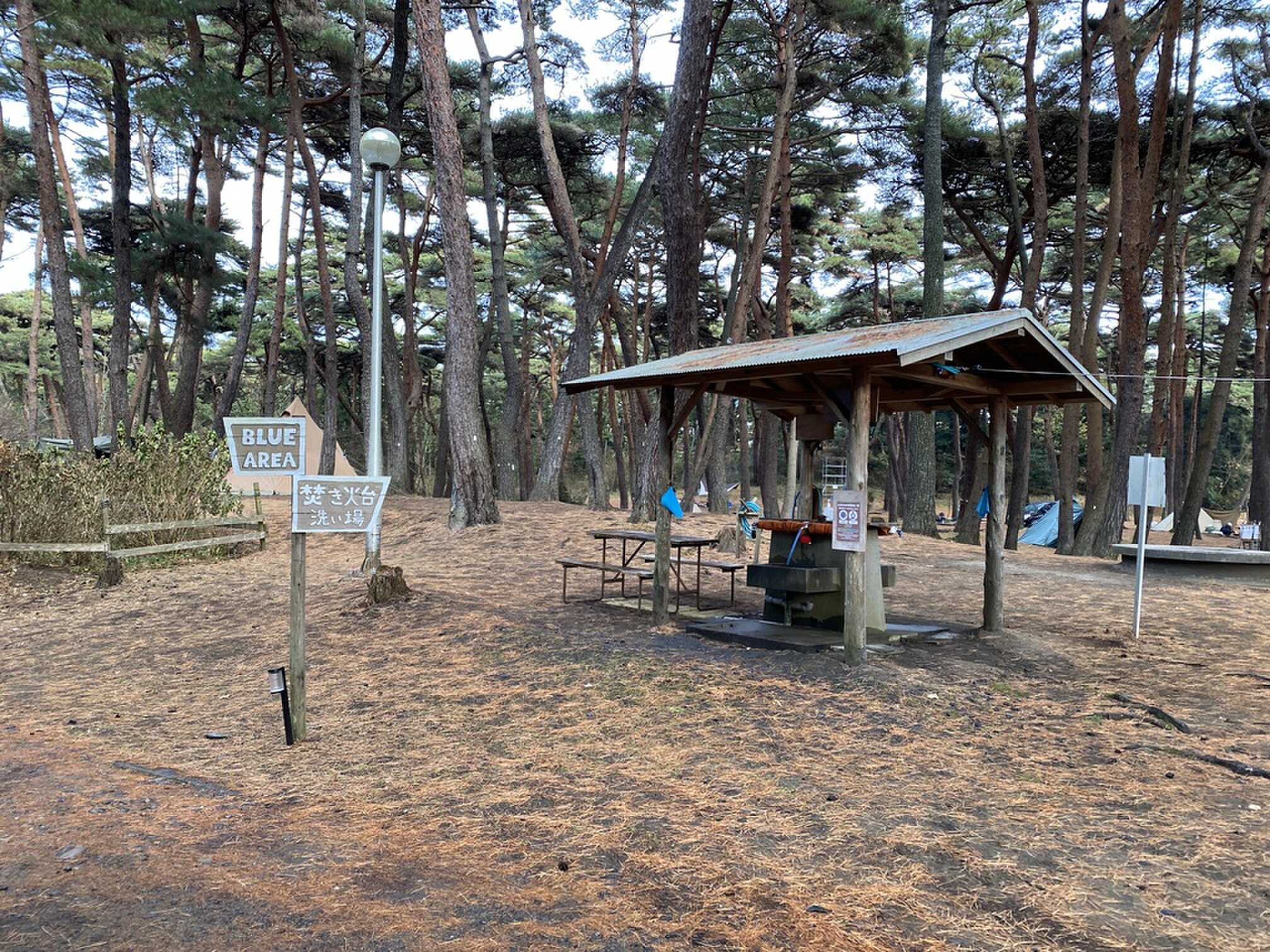 焚火台洗い場