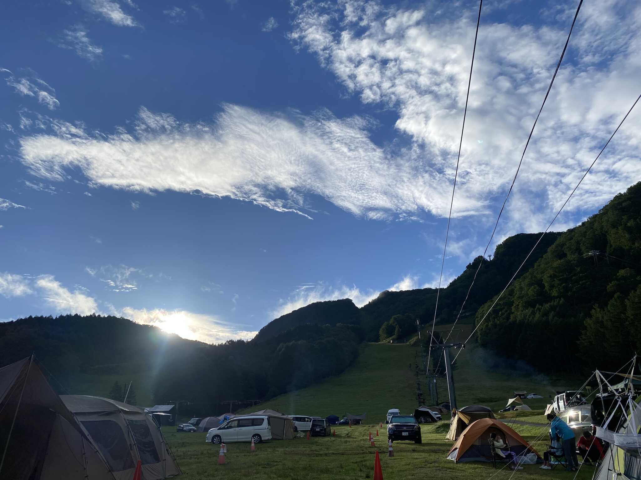 2日目の朝。朝陽が美しかったです。