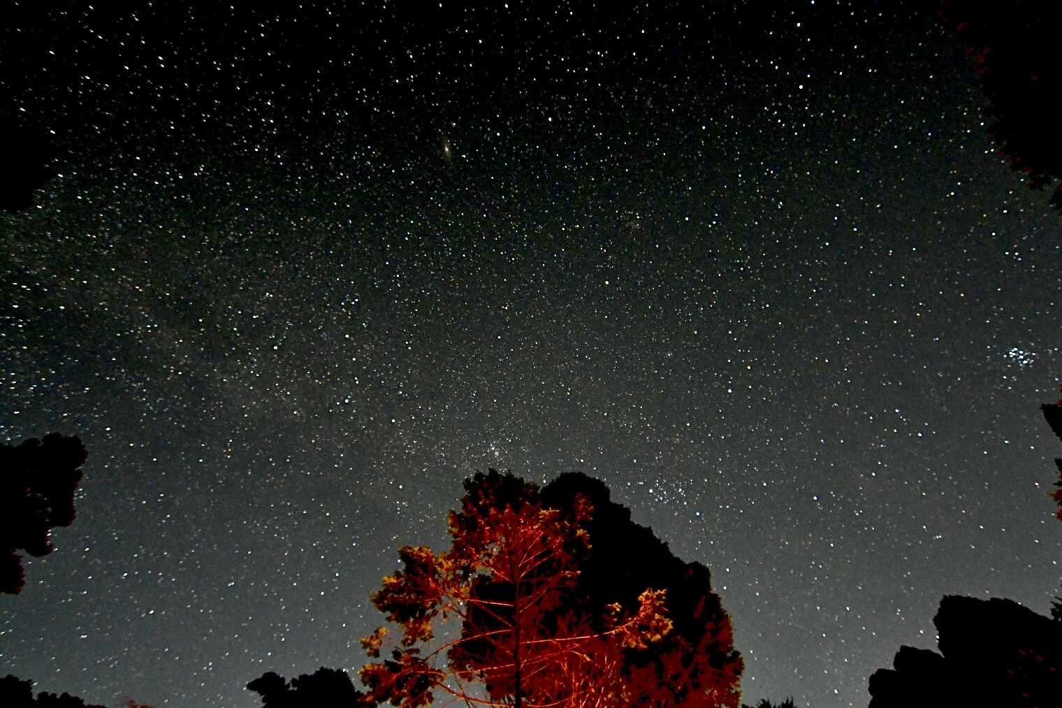 星空デッキから①(一眼レフ撮影)