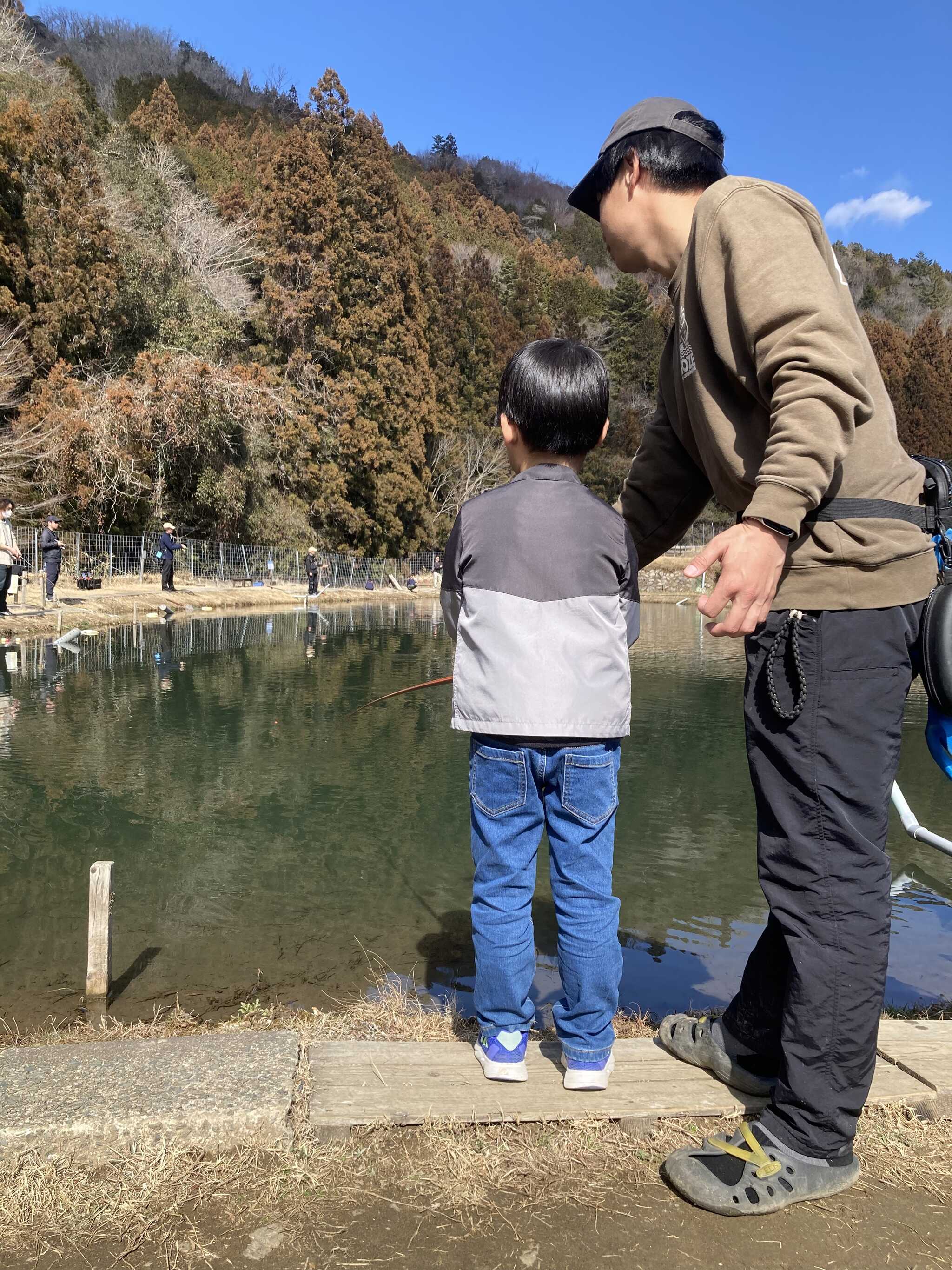 マス釣り