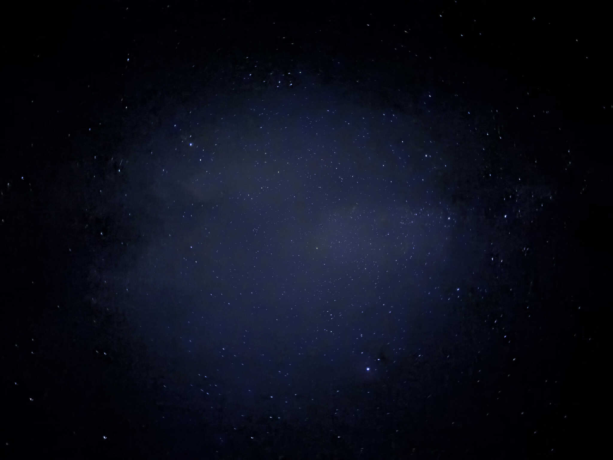 携帯で撮った星空