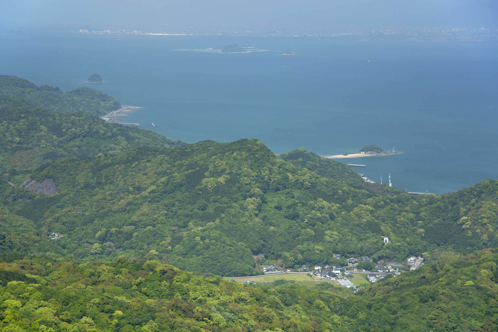 天草観海アルプスルートより小島キャンプ場