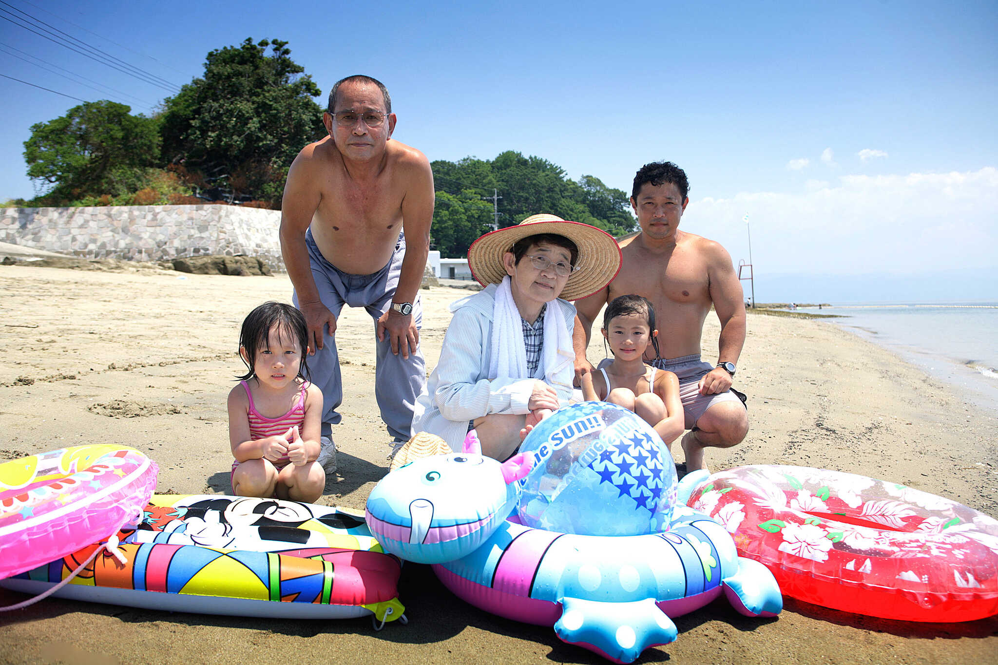 小島公園キャンプ場海水浴