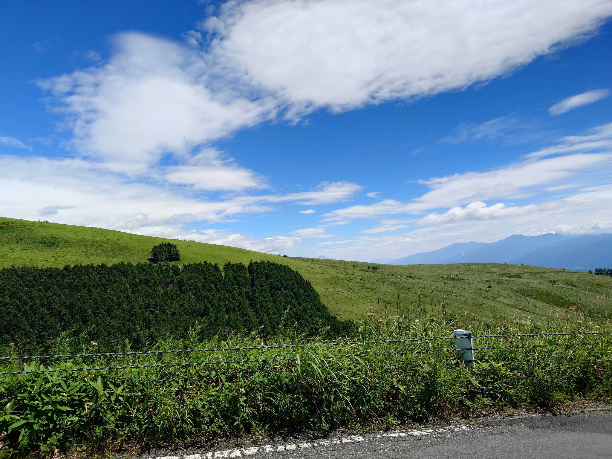 途中ビーナスラインにて
