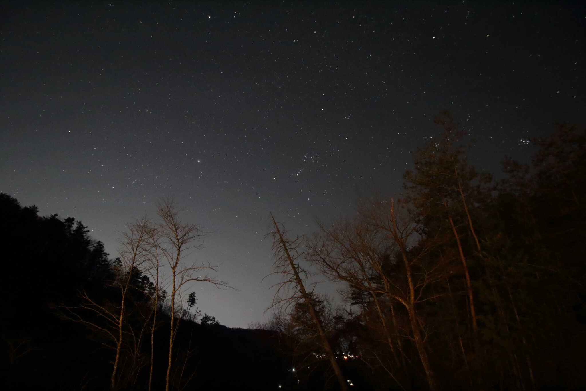 はなれサイト③星空とかすかな夜景