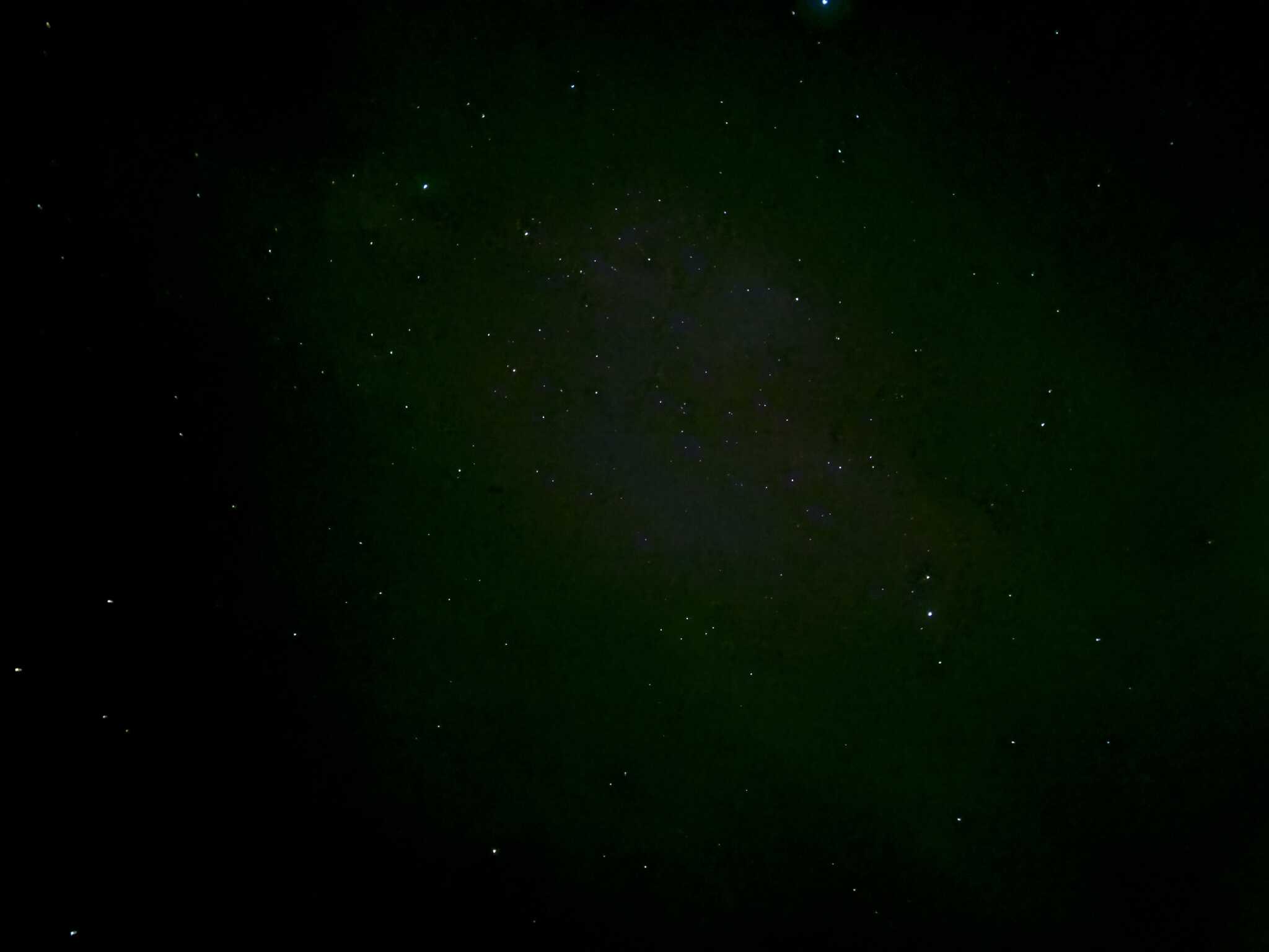 キャンプ場の星空