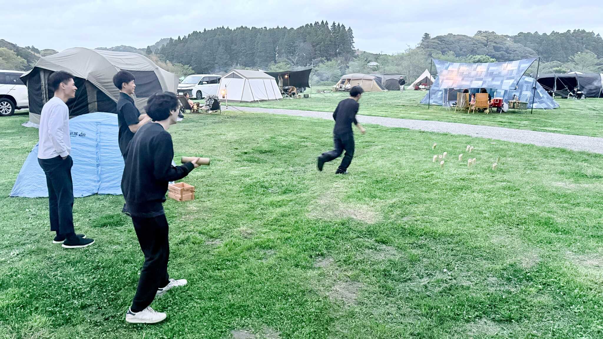 モルックを借りて楽しみました!