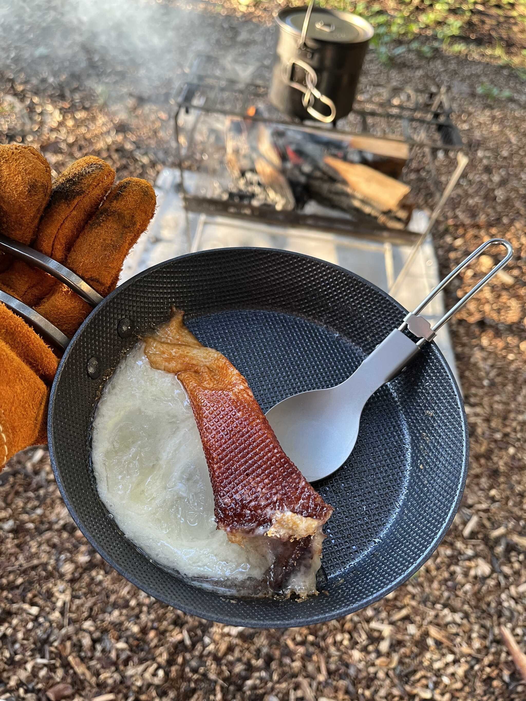 直売所で購入したチーズ焼きました。めちゃウマだった!