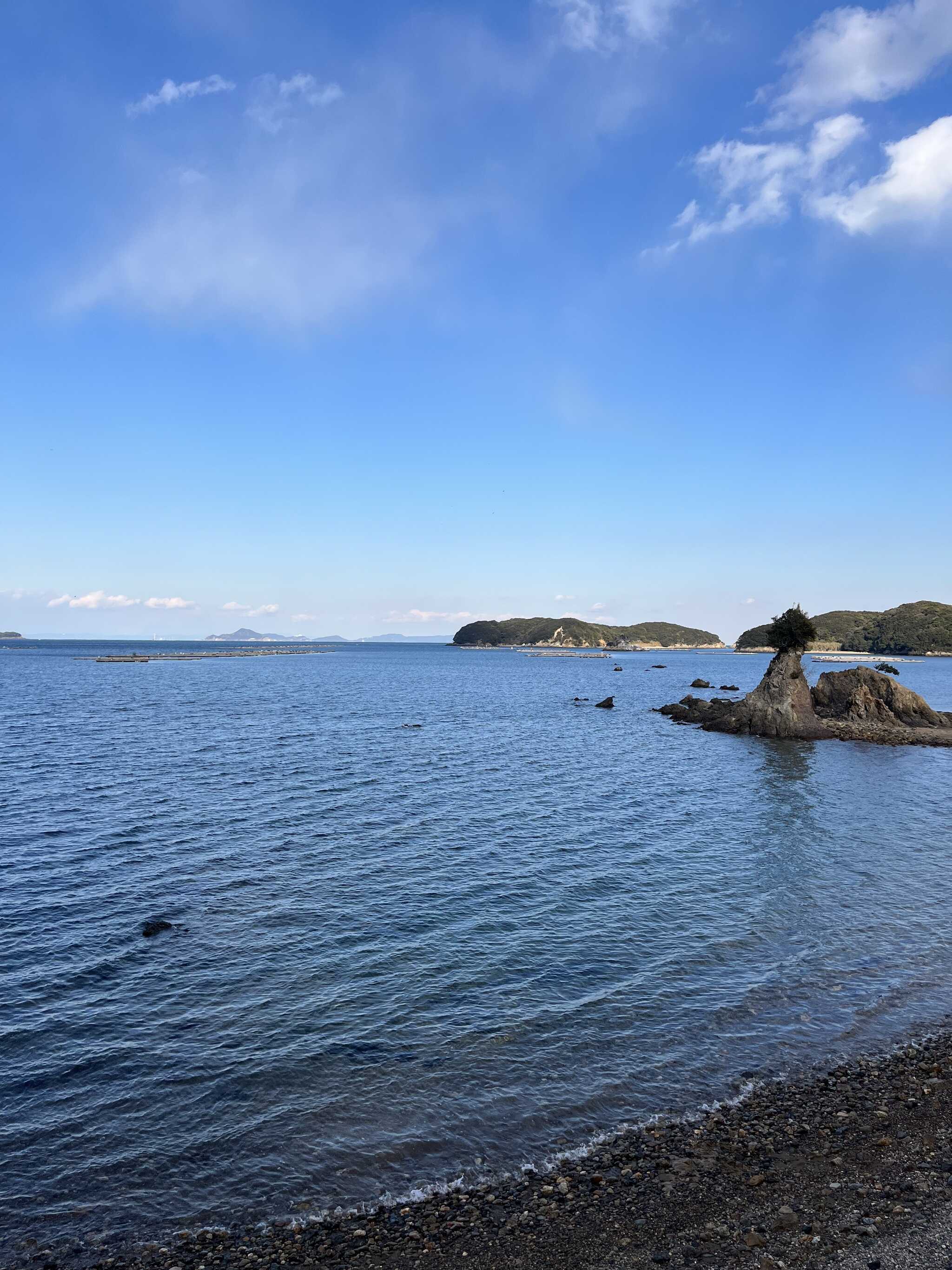 目の前が海です