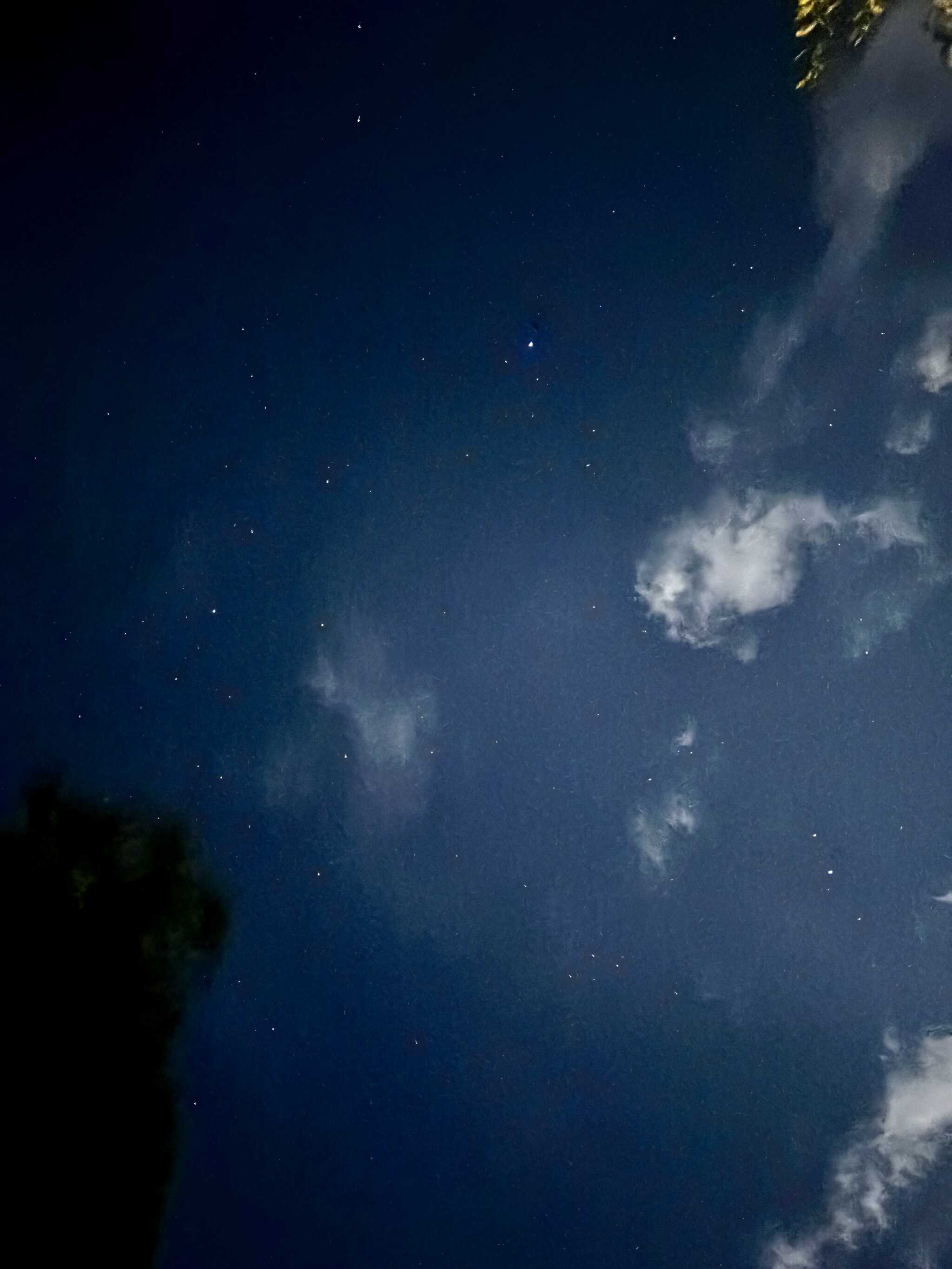 星がよく見えます