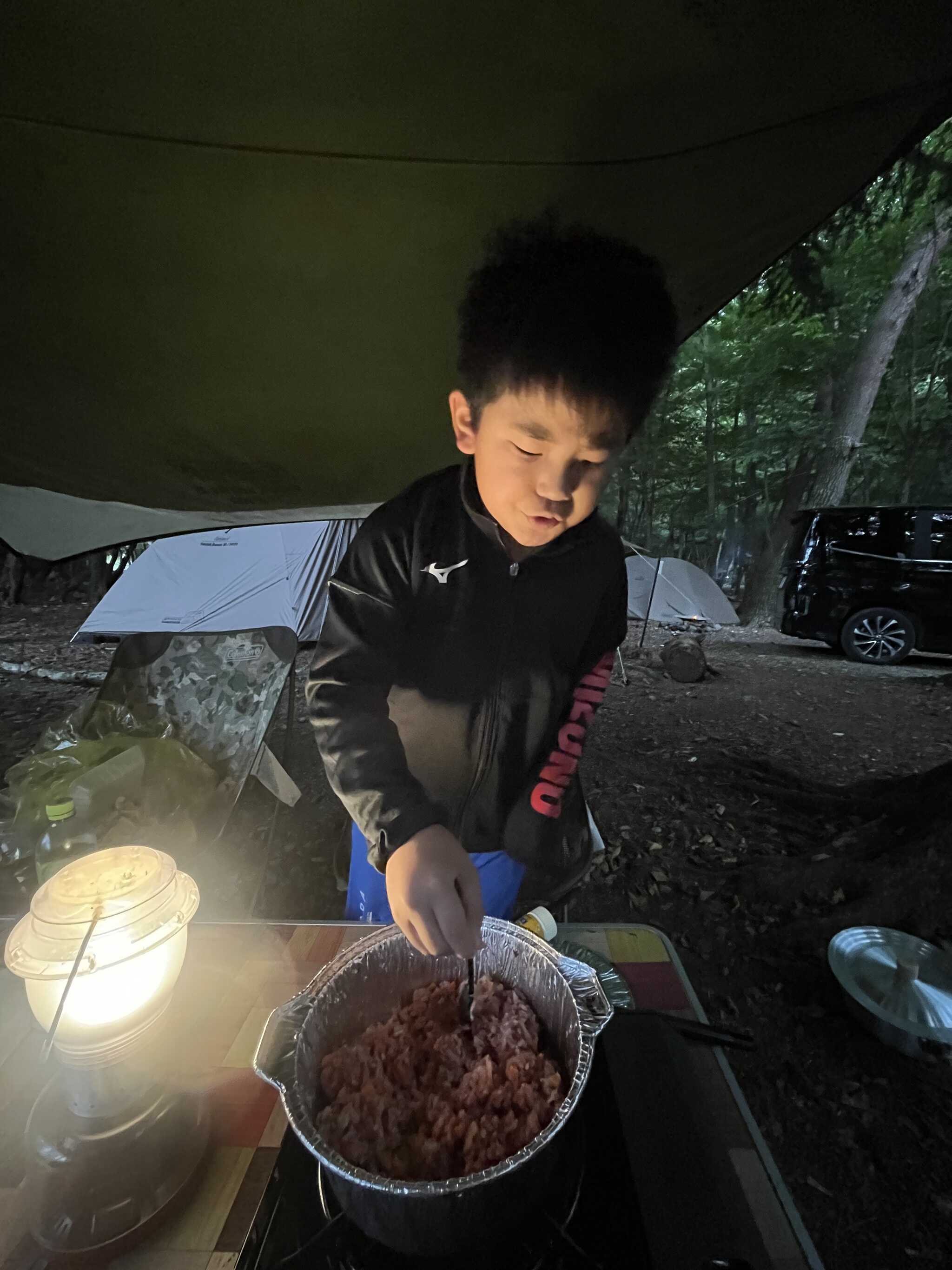 キャンプならではのカレー作りを経験できました!