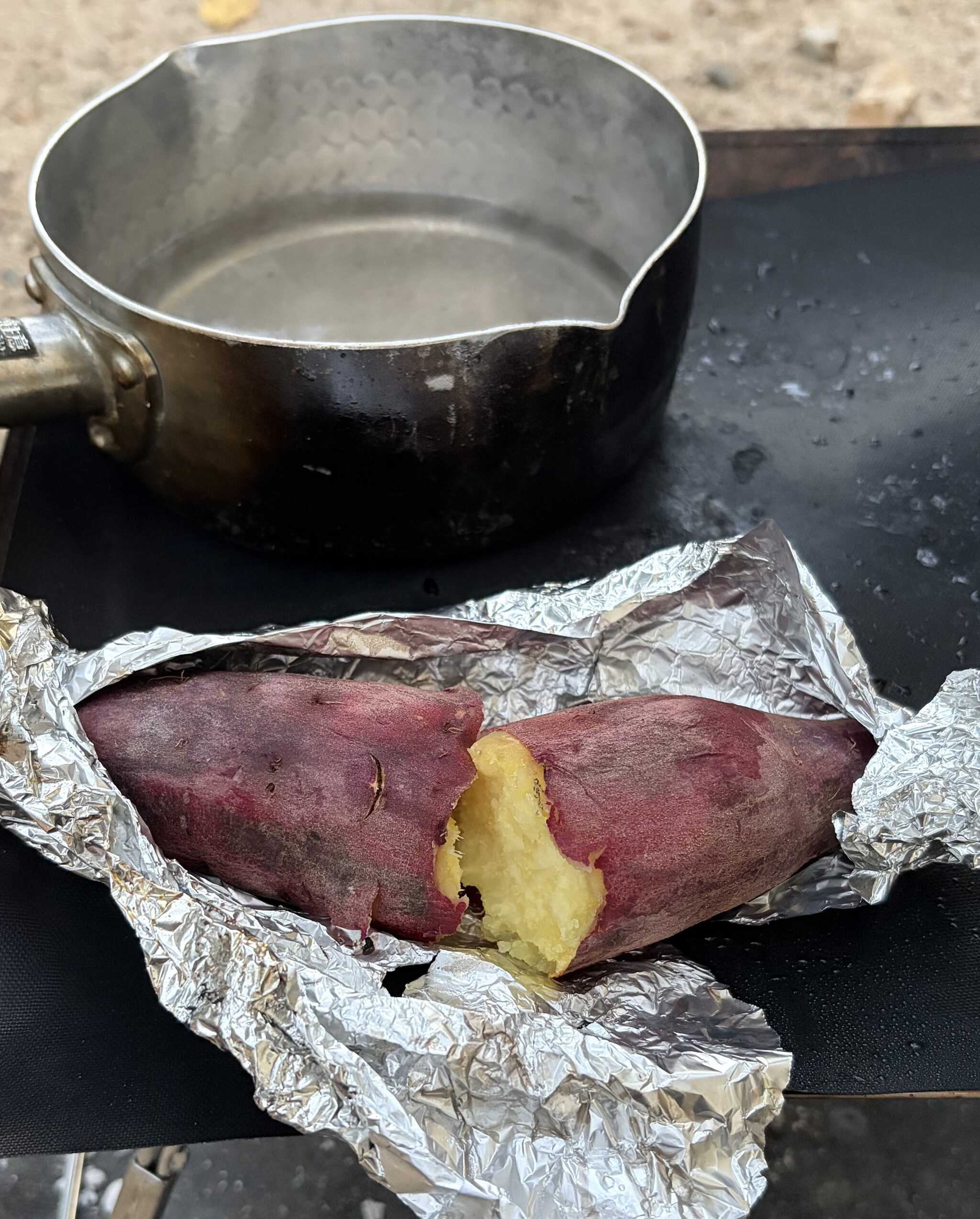 焼き芋つくりました