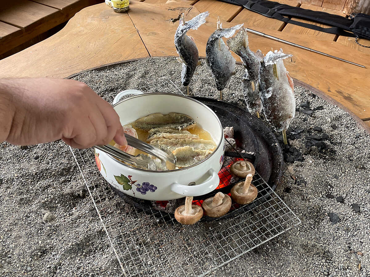 塩焼きと唐揚げで食べました!