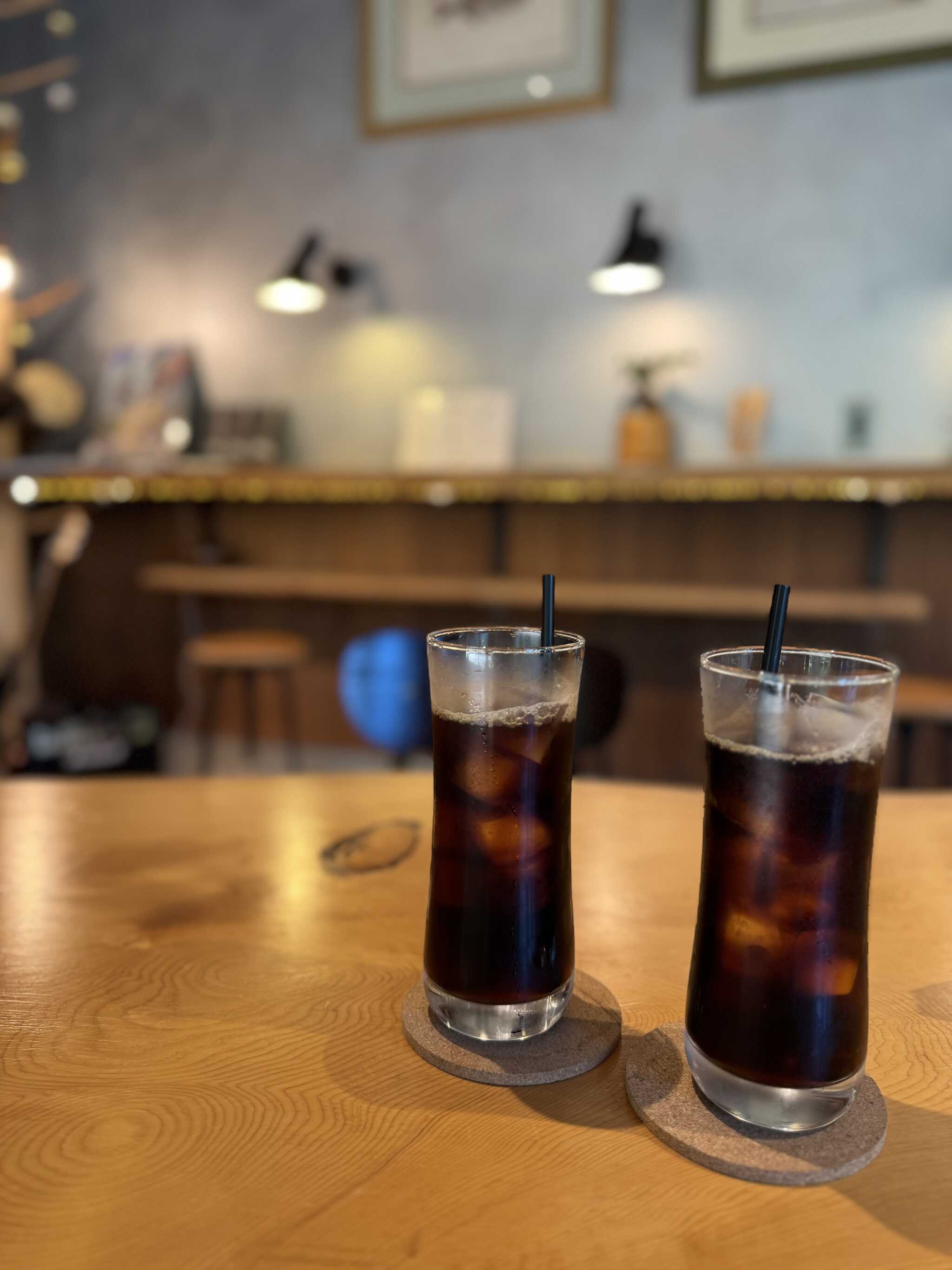 カフェの美味しいアイスコーヒーをいただきました
