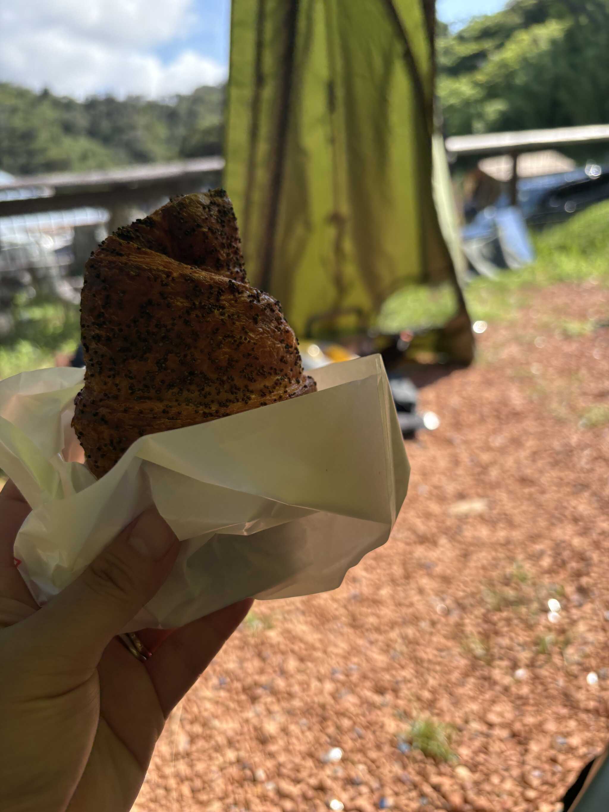 あんこ入りのクロワッサンが美味でした。